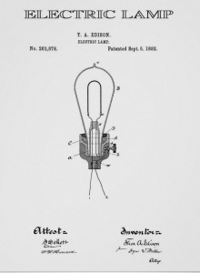 Plano de la bombilla electrica